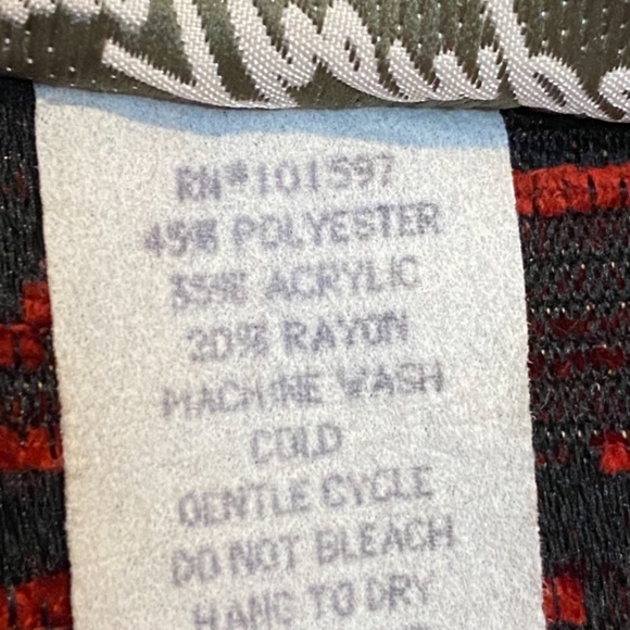 Norm Thompson Orange Button Down Tapestry Jacket Large - Picture 10 of 10